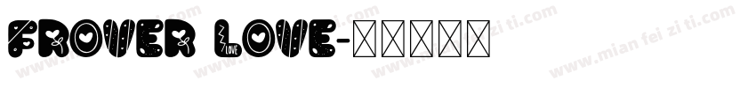 frover love字体转换